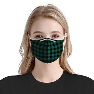 Plaid Face Mask with PM 2.5 filter